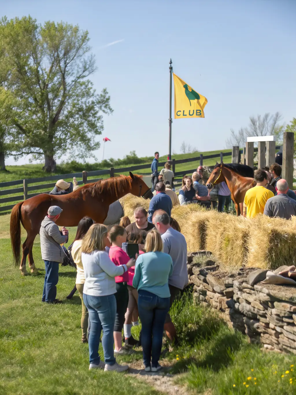 A photo of association members gathered at a social event, fostering camaraderie and community engagement among endurance riding enthusiasts.