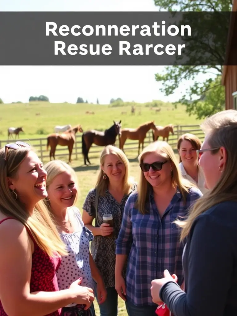 A community event organized by the association, featuring riders, volunteers, and local residents, highlighting the social aspect of endurance riding.